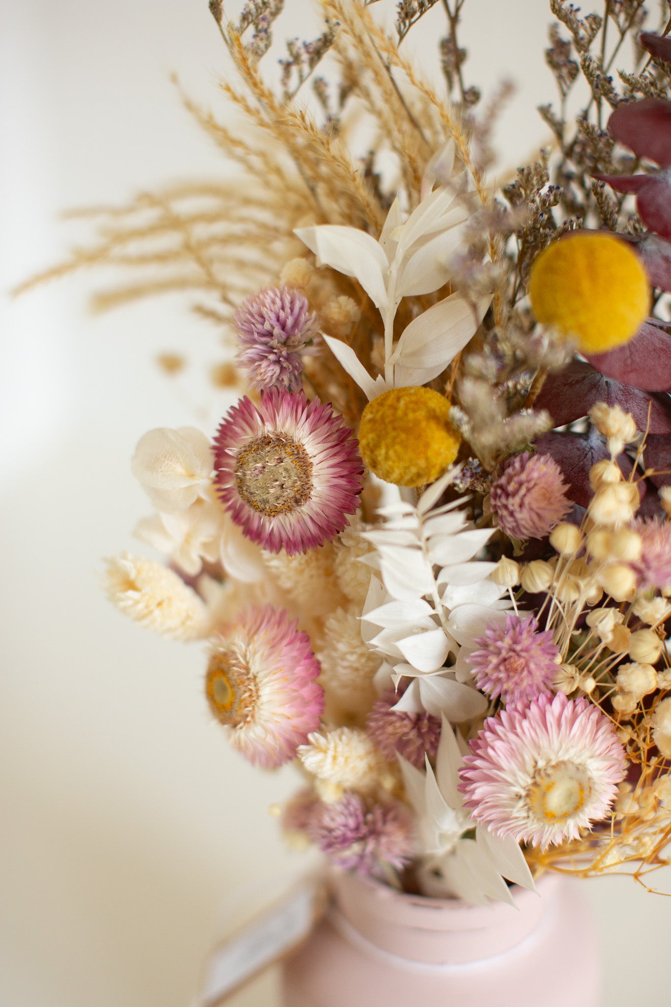 Dried posy in Vintage Jar