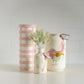 Bunny tails in hand painted vase