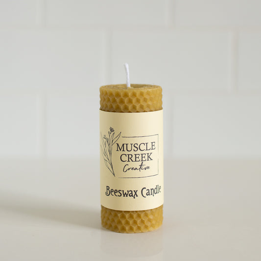 Hand Rolled Beeswax Candle