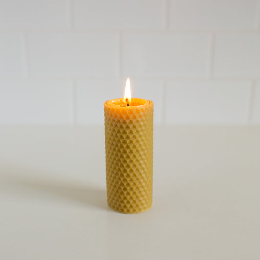 Hand rolled Beeswax Candle