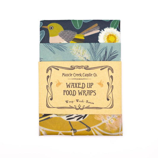 Beeswax Wraps - Jocelyn Proust - Birds (Starter Set 3 Pack)